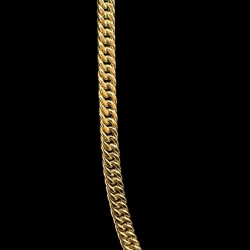 COLLIER MAILLE GOURMETTE -5MM- OR 18K