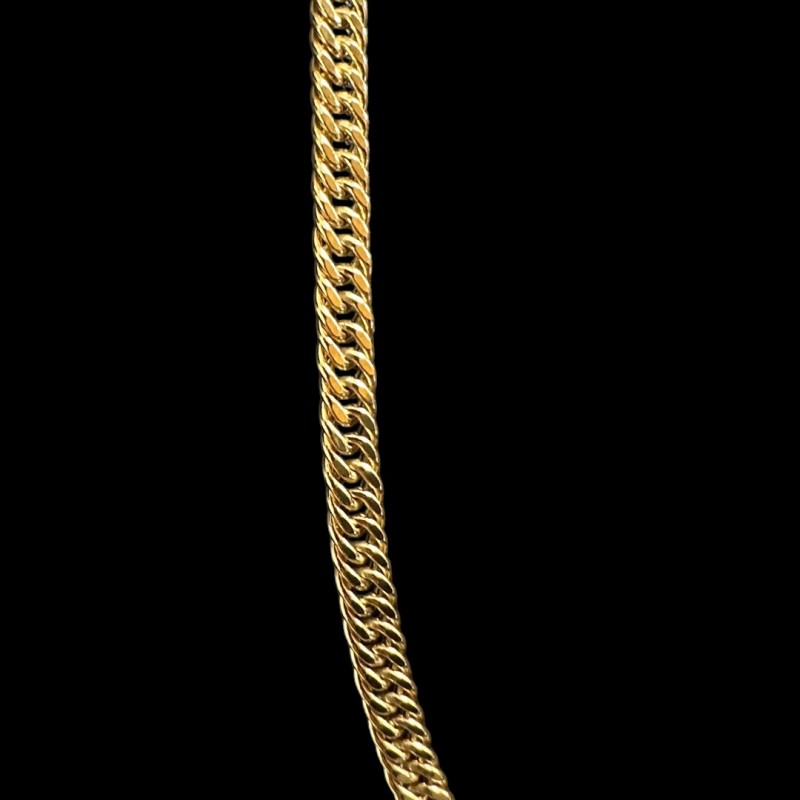 COLLIER MAILLE GOURMETTE -5MM- OR 18K