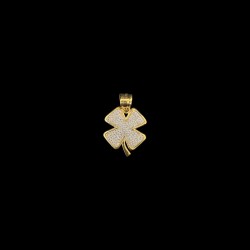 PENDENTIF TREFLE OR 750/ml