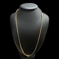 COLLIER MAILLE FORÇAT CARRE OR 18K