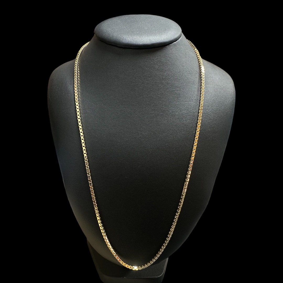 COLLIER MAILLE FORÇAT CARRE OR 18K