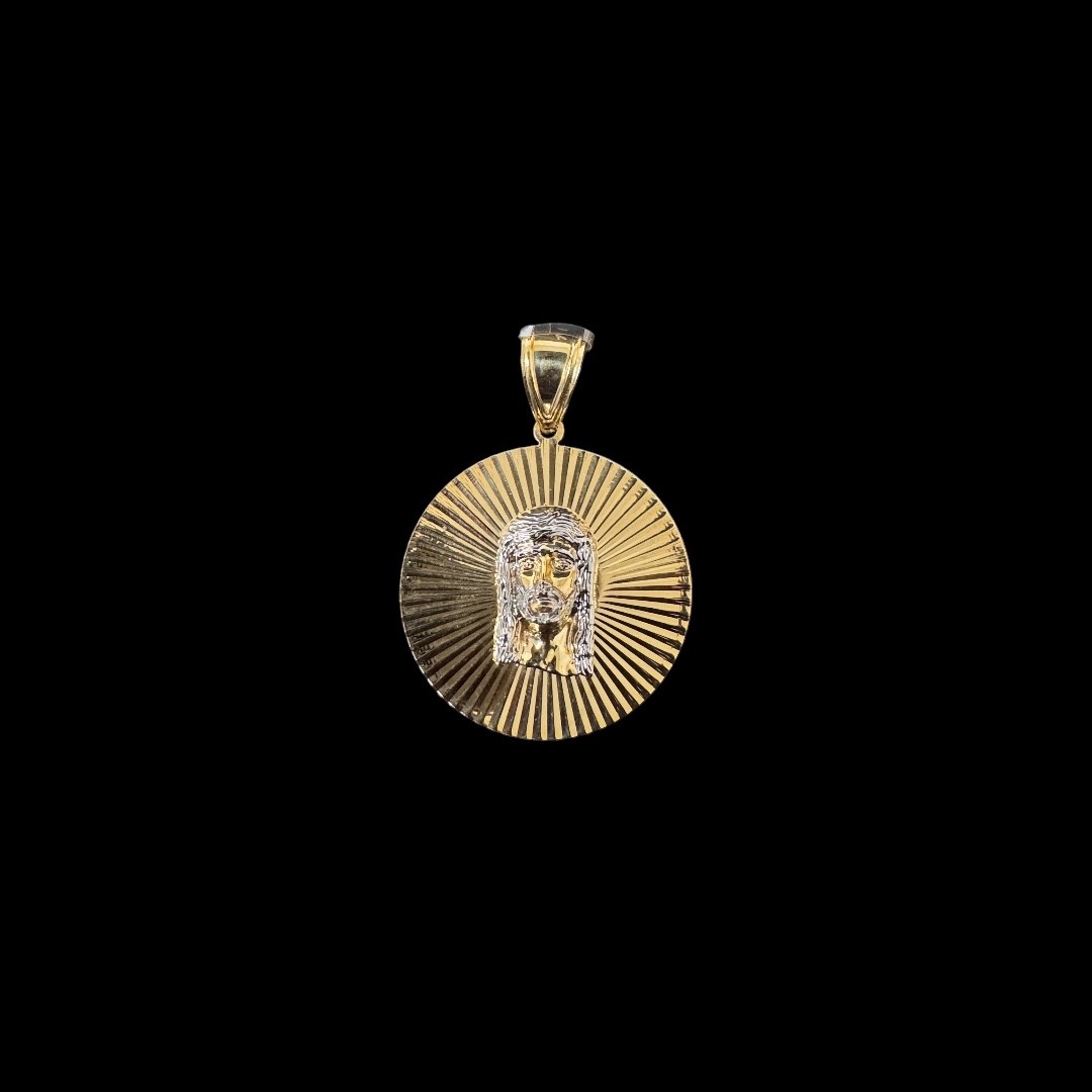 PENDENTIF CERCLE CHRIST - 2OR - OR 18k