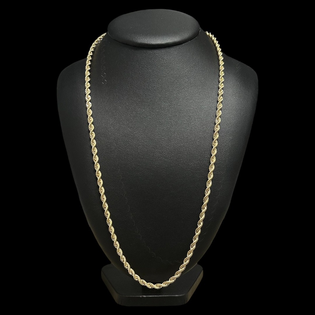 COLLIER MAILLE TORSADÉ -4MM- OR 18K