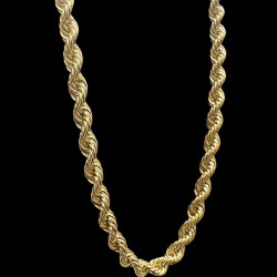 COLLIER MAILLE TORSADÉ -4MM- OR 18K