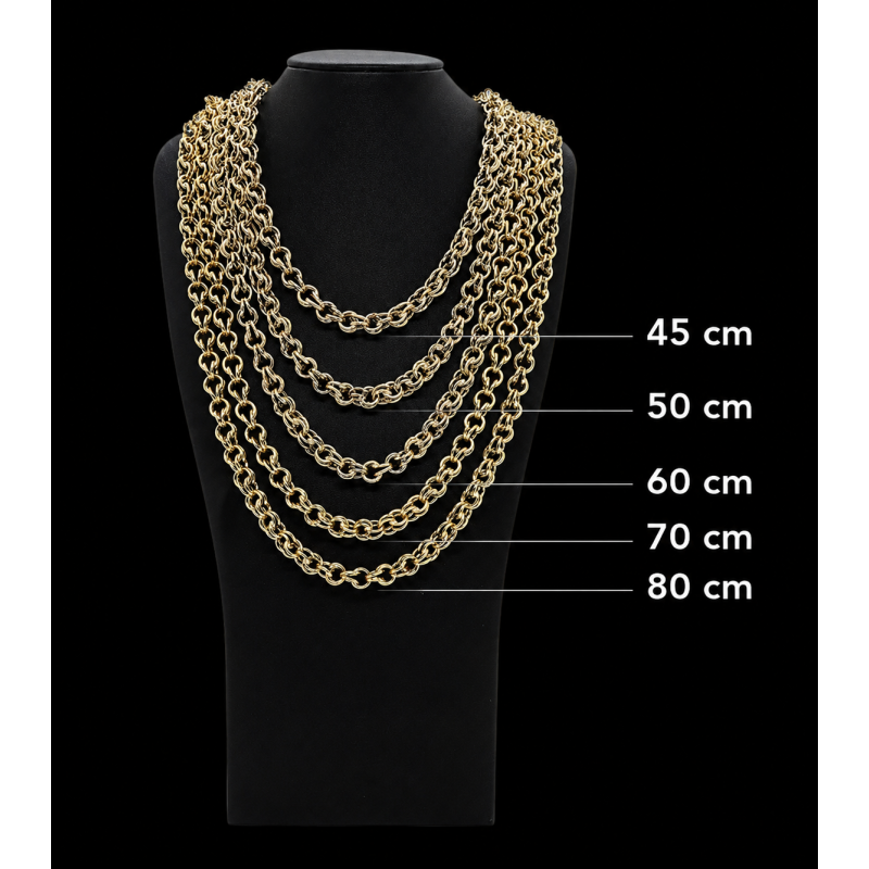 COLLIER MAILLE GROS SIROP -8MM- OR 18k