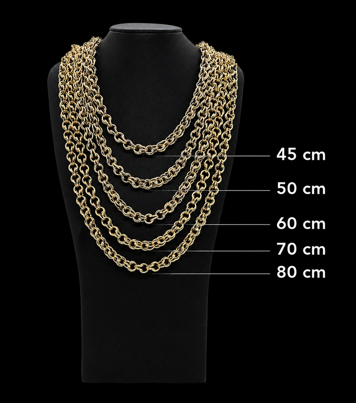 COLLIER MAILLE GROS SIROP -8MM- OR 18k