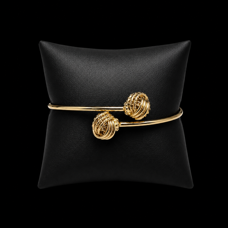 BRACELET JONC NOEUD - 3 BRANCHES - OR 18k