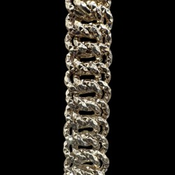 BRACELET MAILLE AMÉRICAINE DIAMOND CUT - 13MM- OR 18K