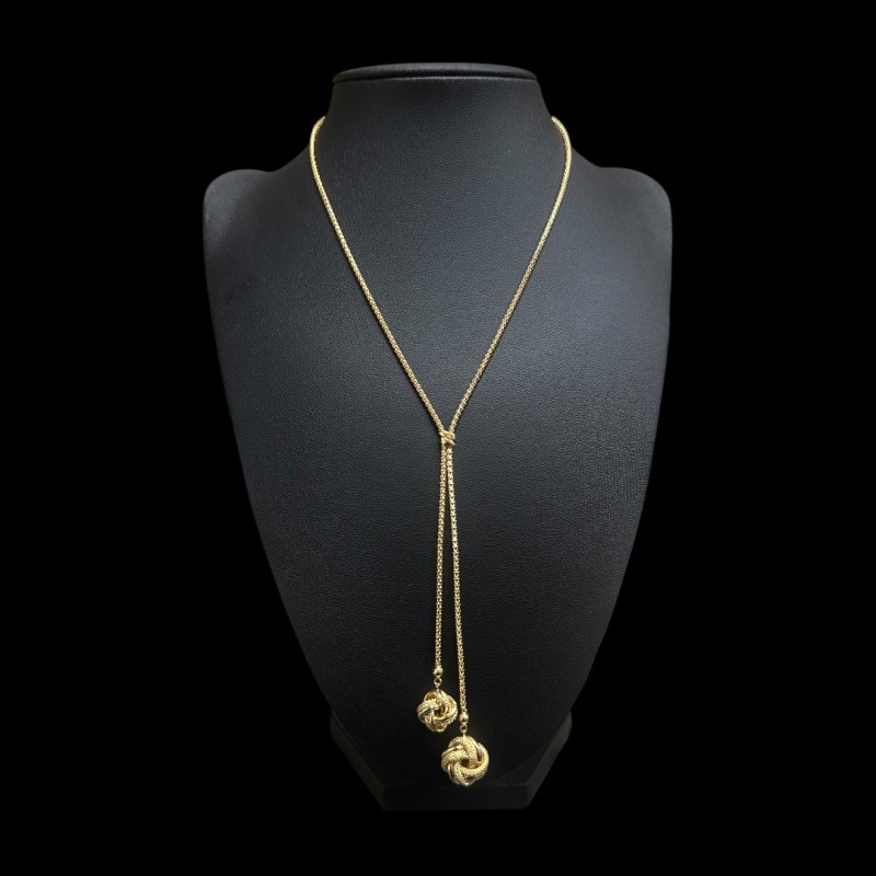 COLLIER PENDENTIF NOEUD 18K