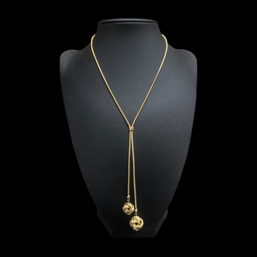 COLLIER PENDENTIF NOEUD 18K