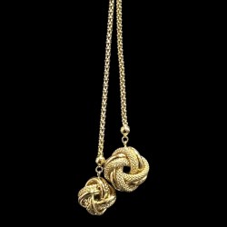 COLLIER PENDENTIF NOEUD 18K