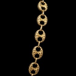 COLLIER MAILLE CAFÉ -20MM- OR 18K