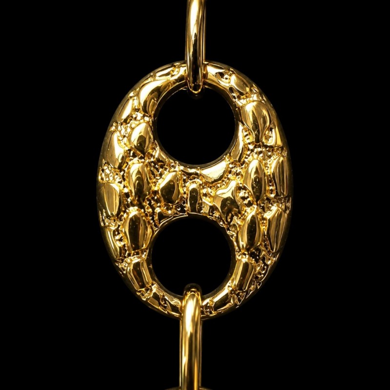 COLLIER MAILLE CAFÉ -20MM- OR 18K
