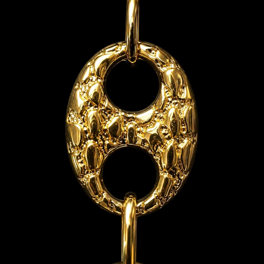 COLLIER MAILLE CAFÉ -20MM- OR 18K