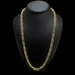COLLIER MAILLE GROS SIROP -6MM- OR 18K