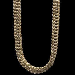COLLIER MAILLE AMÉRICAINE 15MM - OR 18K
