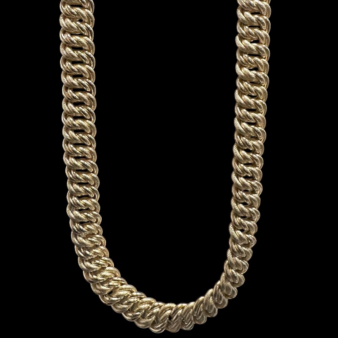 COLLIER MAILLE AMÉRICAINE 15MM - OR 18K
