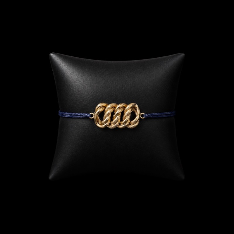 BRACELET FIL MAILLE AMÉRICAINE L&P OR 18K