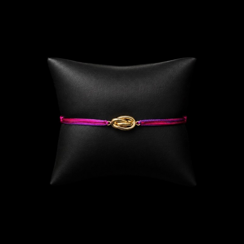 BRACELET MULTIFILS MAILLE FORÇAT OR 18K