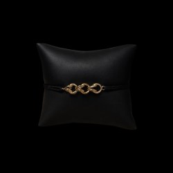 BRACELET FIL GROS SIROP L&P OR 18K