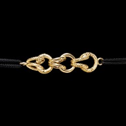 BRACELET FIL GROS SIROP L&P OR 18K