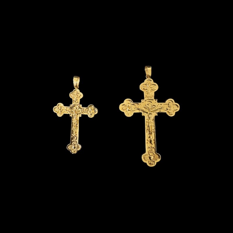 PENDENTIF CROIX ROYAL OR 750/ml