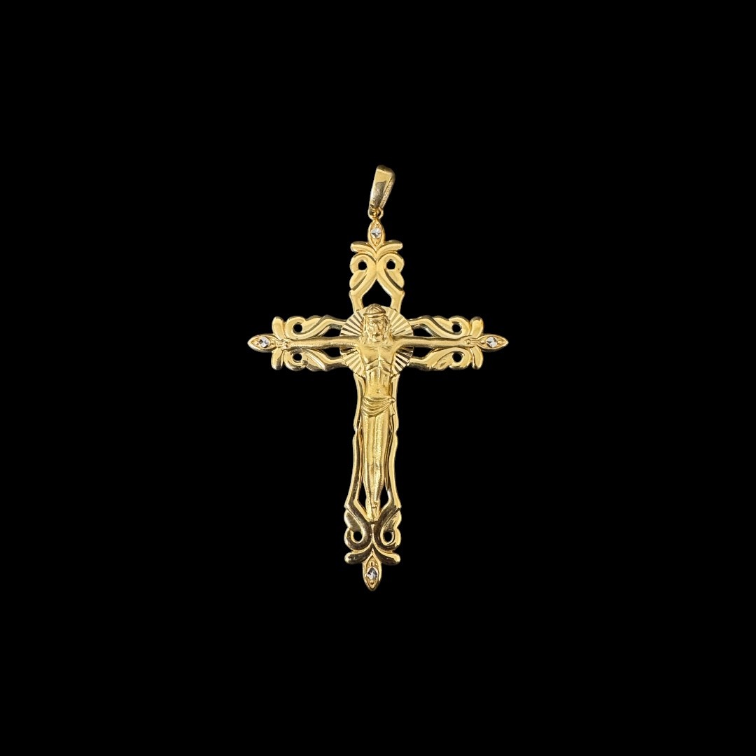 PENDENTIF CROIX MODIFIÉ CHRIST 18k