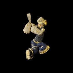 PENDENTIF PIERRE POPEYE OR 750/ml